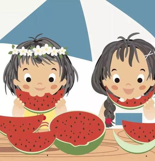 开心吃瓜卡通头像